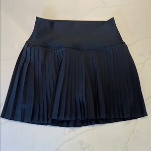 Black Pleated Alo Skirt